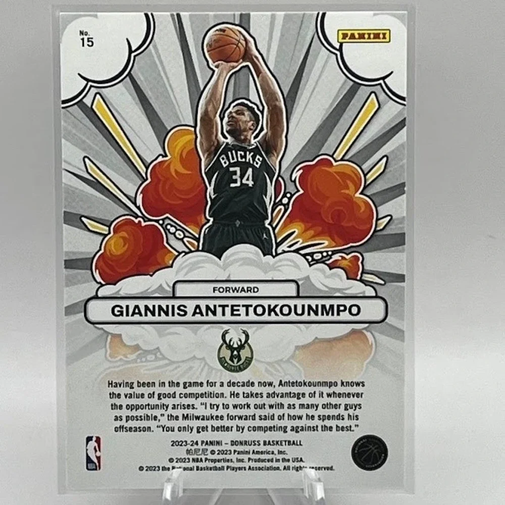 Giannis Antetokounmpo Bomb Squad 2022 Panini Donruss 12 NBA Milwaukee Bucks